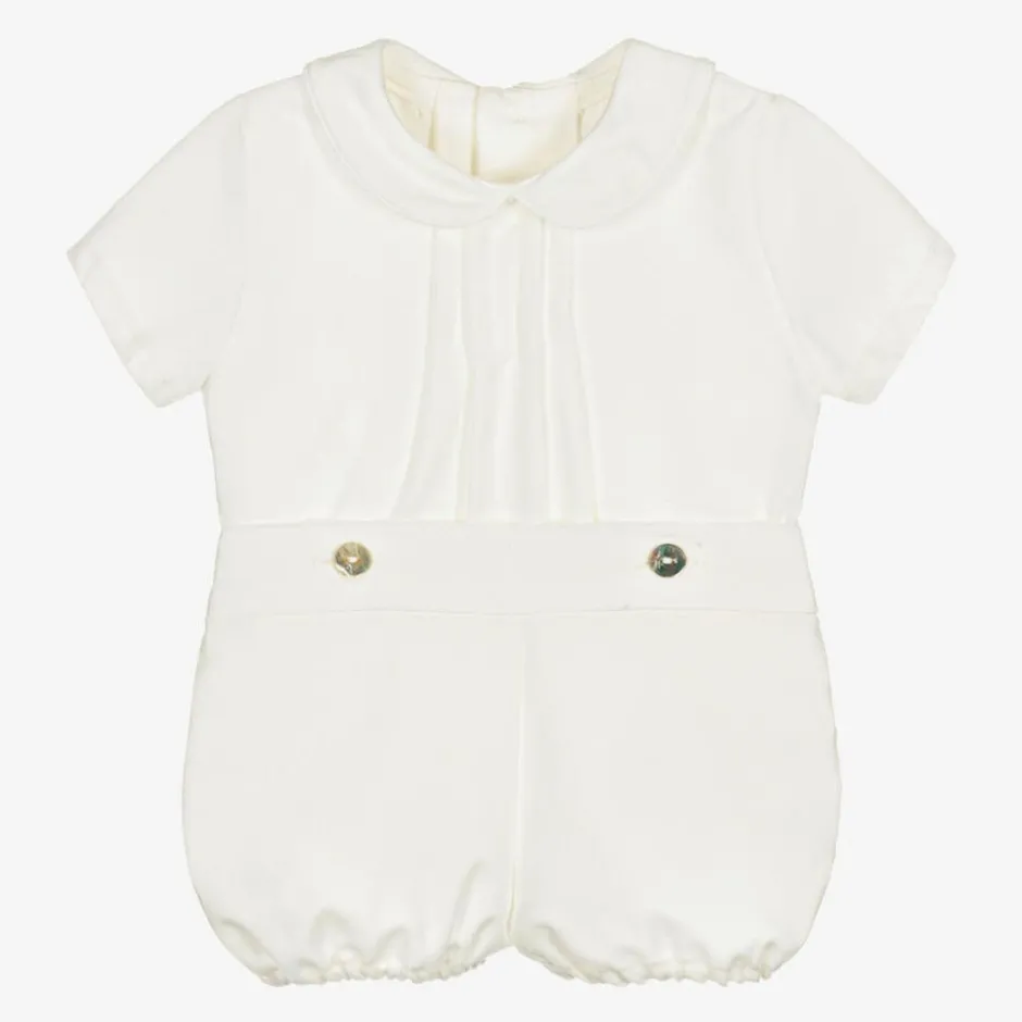 Ancar Ivory Cotton Buster Suit Sale