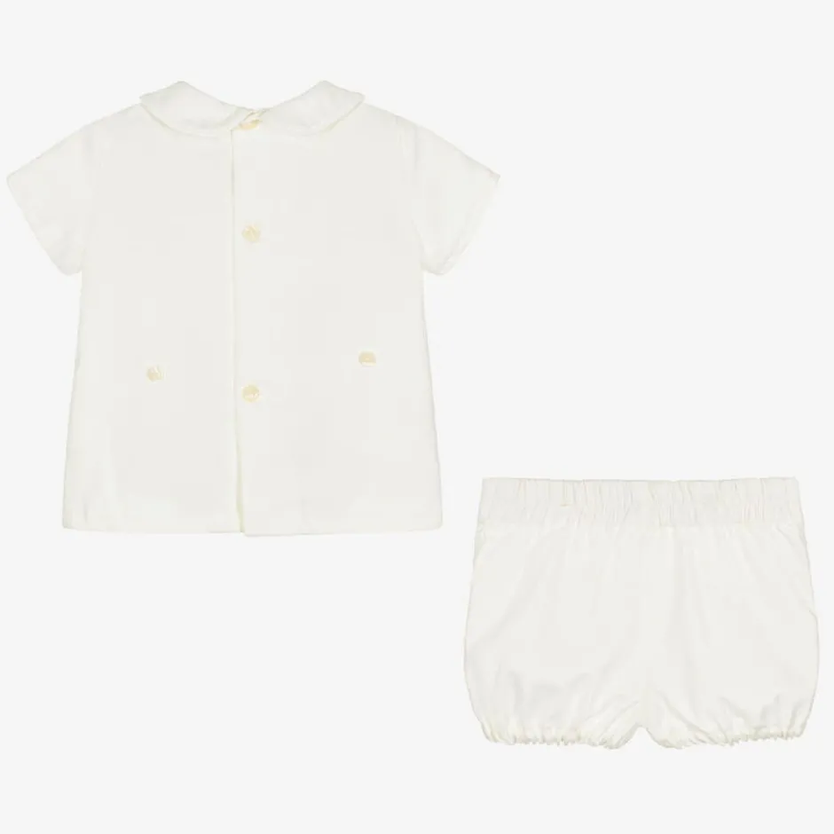 Ancar Ivory Cotton Buster Suit Sale