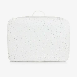 Bonpoint Ivory Cotton Canvas Suitcase (41cm) Online