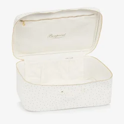 Bonpoint Ivory Cotton Canvas Suitcase (41cm) Online