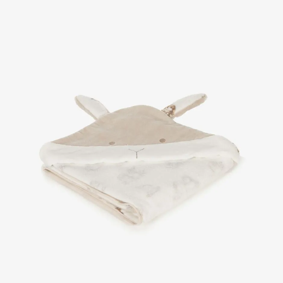 Mayoral Newborn Ivory Cotton Hooded Baby Towel (83cm) Discount