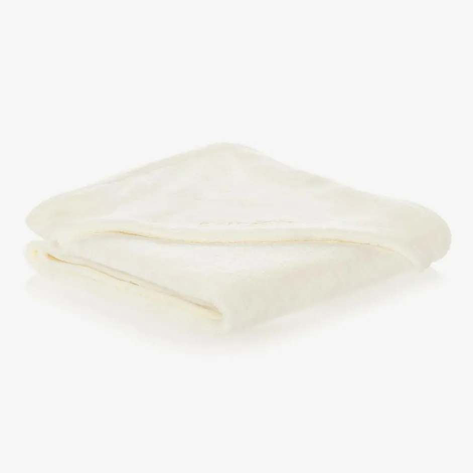 Absorba Ivory Cotton Hooded Towel (73cm) Clearance