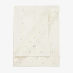 Dr. Kid Ivory Cotton Knit Baby Blanket (92cm) Discount