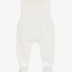 Minutus Ivory Cotton Knit Baby Trousers Sale
