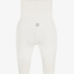 Minutus Ivory Cotton Knit Baby Trousers Sale