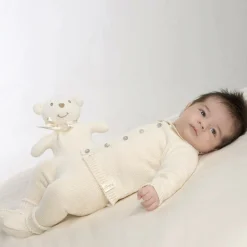 NaturaPura Ivory Cotton Knit Cardigan Clearance