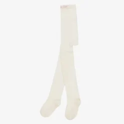 Country Kids Ivory Cotton Knitted Tights Best