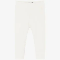 Bonpoint Ivory Cotton Leggings