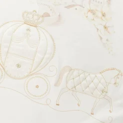 Sofija Ivory Cotton Padded Blanket (85cm) Outlet