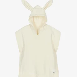 Elodie Ivory Cotton Poncho Towel Hot