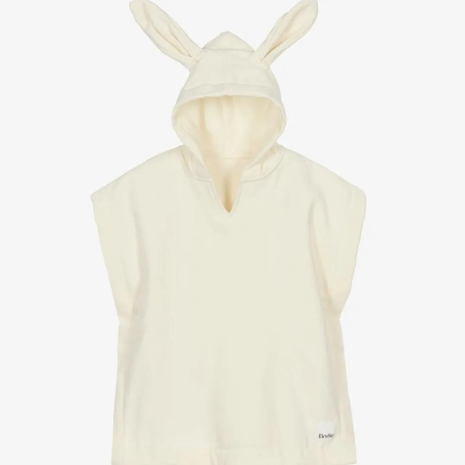 Elodie Ivory Cotton Poncho Towel Hot