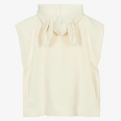 Elodie Ivory Cotton Poncho Towel Hot