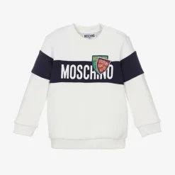 Moschino Baby Ivory Cotton Sweatshirt Online