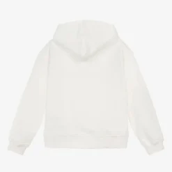 Moschino Kid-Teen Ivory Cotton Teddy Bear Hoodie Outlet