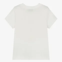 Moschino Kid-Teen Ivory Cotton Teddy Bear T-Shirt