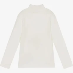 Everything Must Change Ivory Cotton Turtleneck Top Best