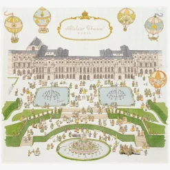 Atelier Choux Paris Ivory Cotton Versailles Swaddle (100cm) Outlet