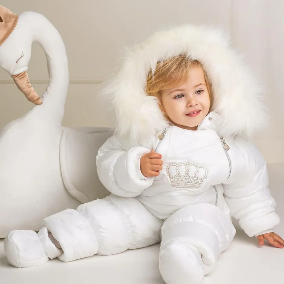 Sofija Ivory Crown Baby Snowsuit Sale