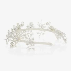 Sienna Likes To Party Ivory Crystal & Pearl Hairband Online