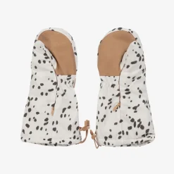 Elodie Ivory Dalmation Print Mittens Online