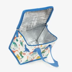 Powell Craft Ivory Dinosaur Print Lunch Bag (20cm) New