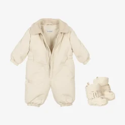 Burberry Ivory Down Padded Baby EKD Snowsuit Soap New