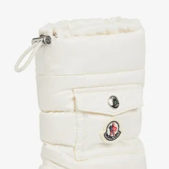 Moncler Enfant Ivory Down Padded Boots Online
