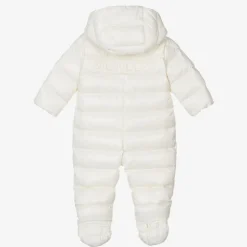 Moncler Enfant Ivory Down Padded Indro Puffer Snowsuit Discount