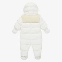 Moncler Enfant Ivory Down Padded Sefou Baby Snowsuit Best