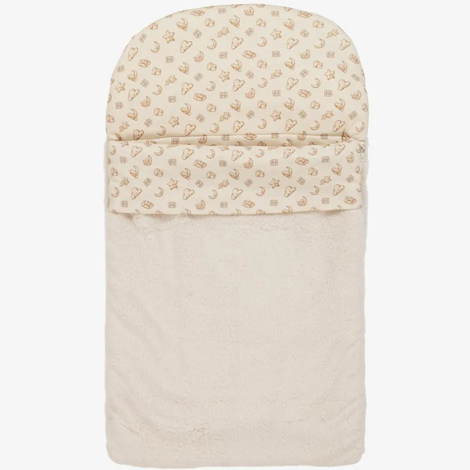 Dolce amp; Gabbana Ivory Faux Fur Baby Nest (80cm) Hot