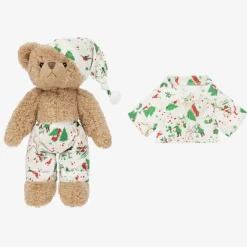 Powell Craft Ivory Festive Pyjama Teddy Bear (34cm) Sale