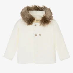 Mebi Ivory Hooded Knit Jacket Hot