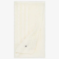 Minutus Ivory Knitted Baby Blanket (98cm) Online