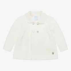 Artesanía Granlei Ivory Knitted Baby Cardigan Online