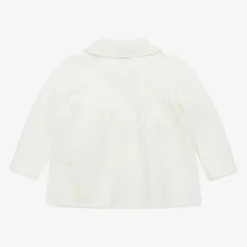 Artesanía Granlei Ivory Knitted Baby Cardigan Online