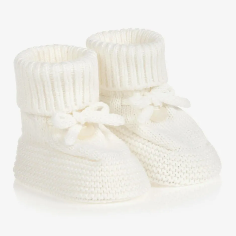 Mayoral Ivory Knitted Booties Online