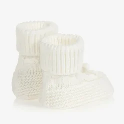 Mayoral Ivory Knitted Booties Online