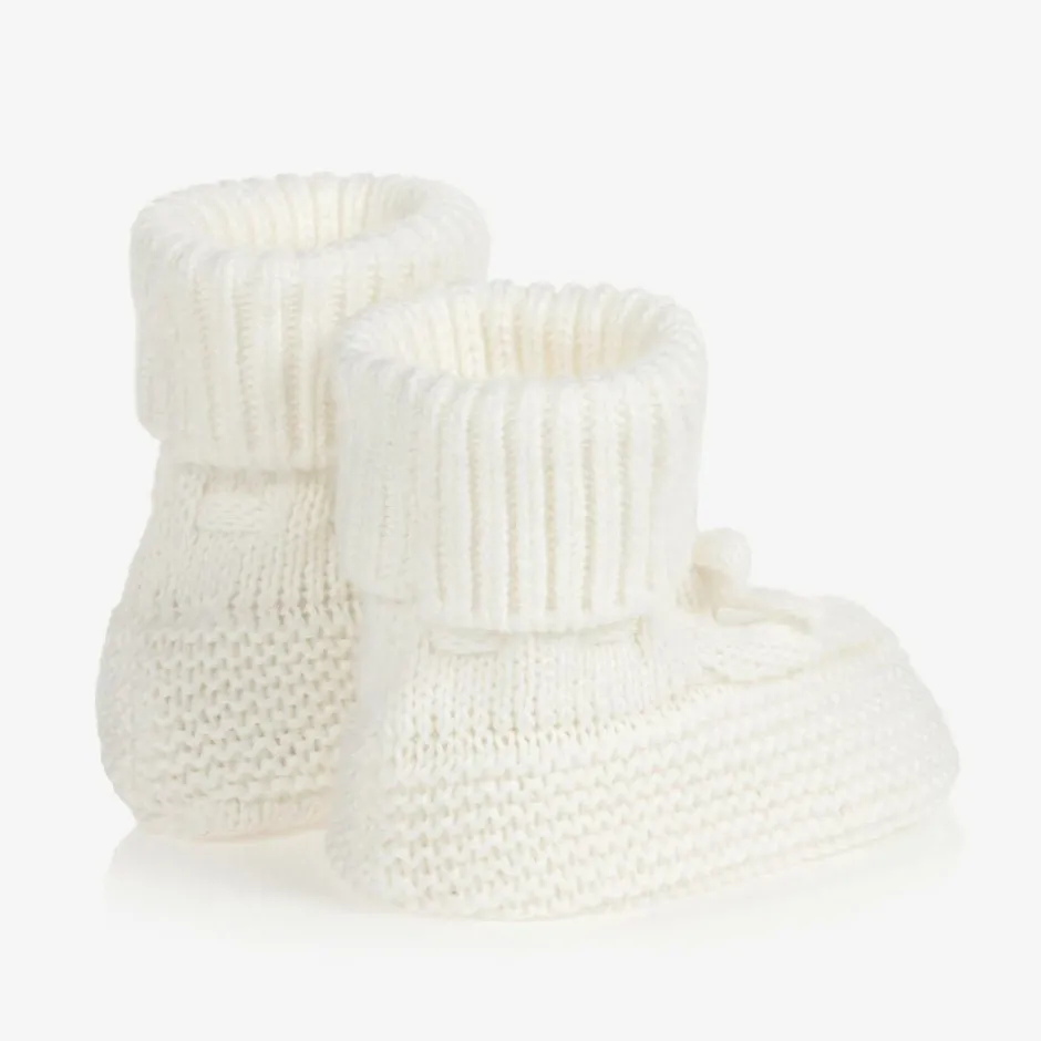 Mayoral Ivory Knitted Booties Online