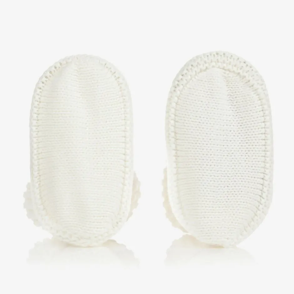 Mayoral Ivory Knitted Booties Online