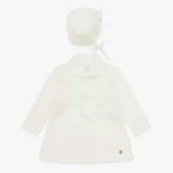 Artesanía Granlei Ivory Knitted Coat & Hat Set Best