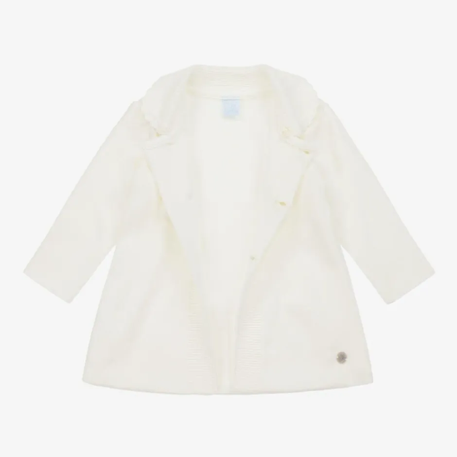 Artesanía Granlei Ivory Knitted Coat & Hat Set Best