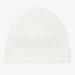 Minutus Ivory Knitted Cotton Baby Hat Clearance