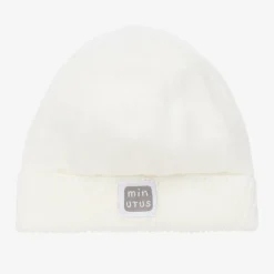 Minutus Ivory Knitted Cotton Baby Hat Clearance