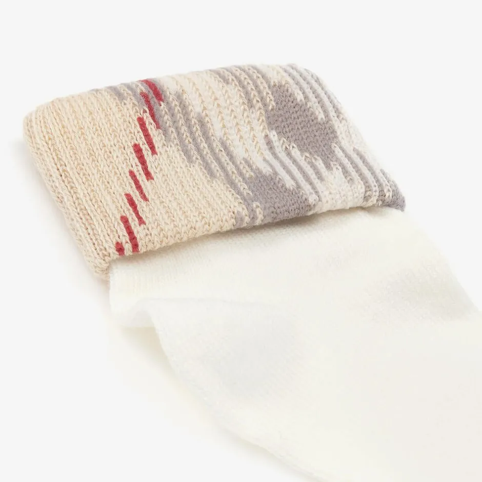 Burberry Ivory Knitted Cotton Socks (2 Pack) Best