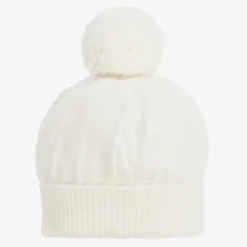 Emile et Rose Ivory Knitted Pom-Pom Hat Outlet