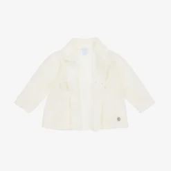 Artesanía Granlei Ivory Knitted Pram Coat & Hat Set