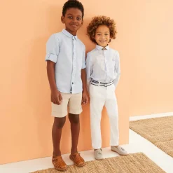 Childrens Classics Ivory Leather Brogue Shoes Discount