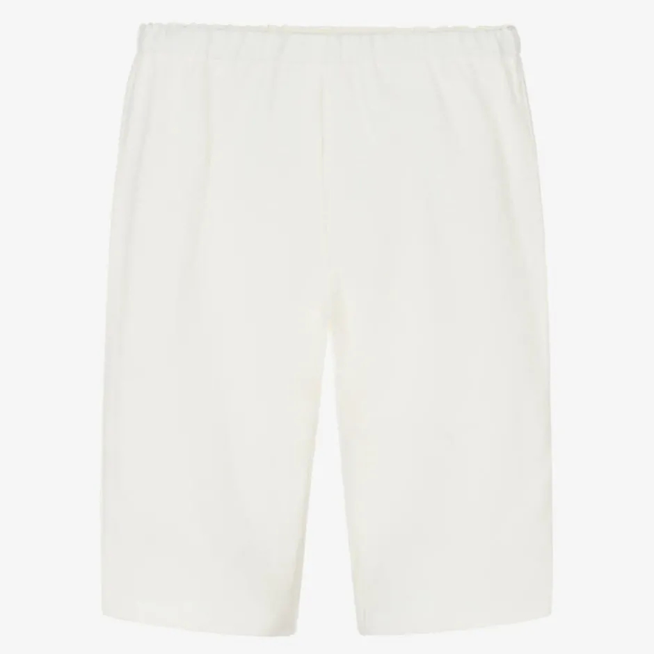 Bonpoint Ivory Linen Trousers Sale