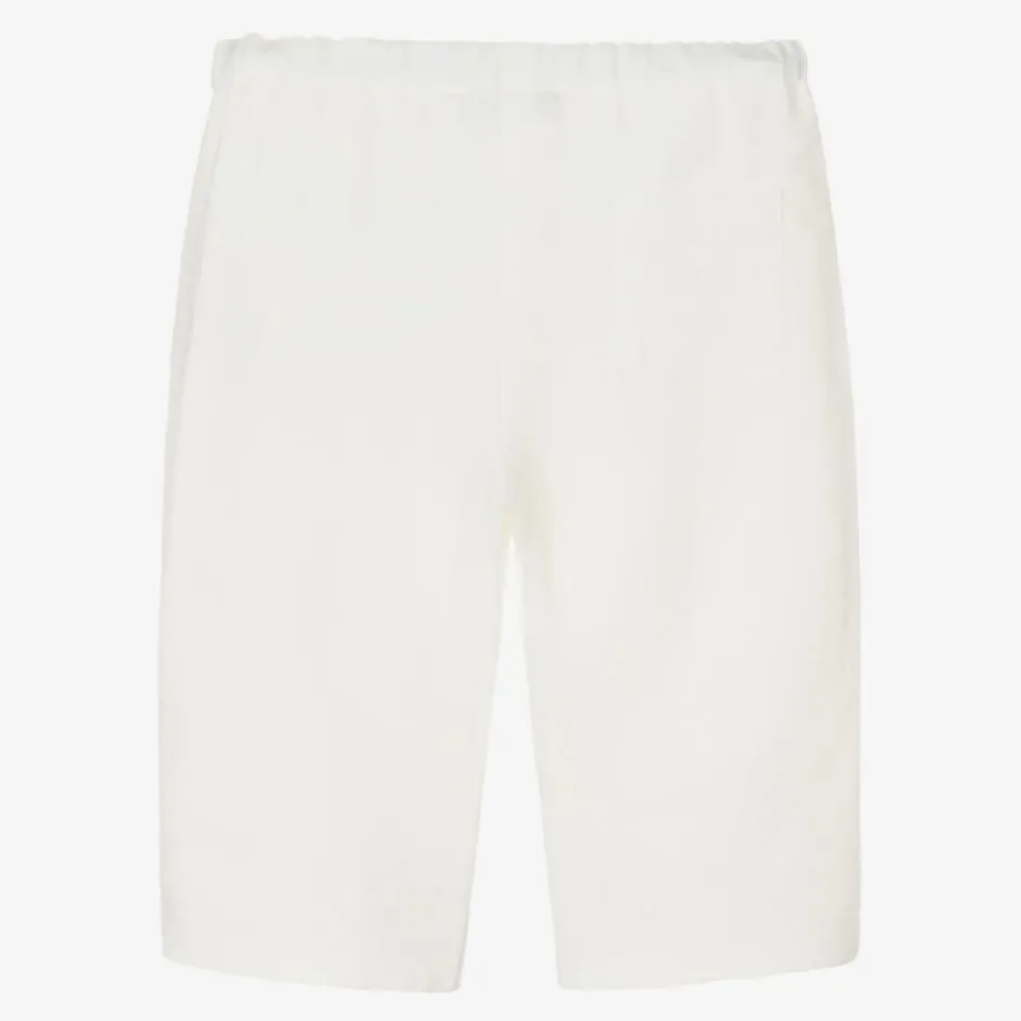Bonpoint Ivory Linen Trousers Sale