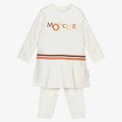 Moncler Enfant Ivory Logo Leggings Set Best